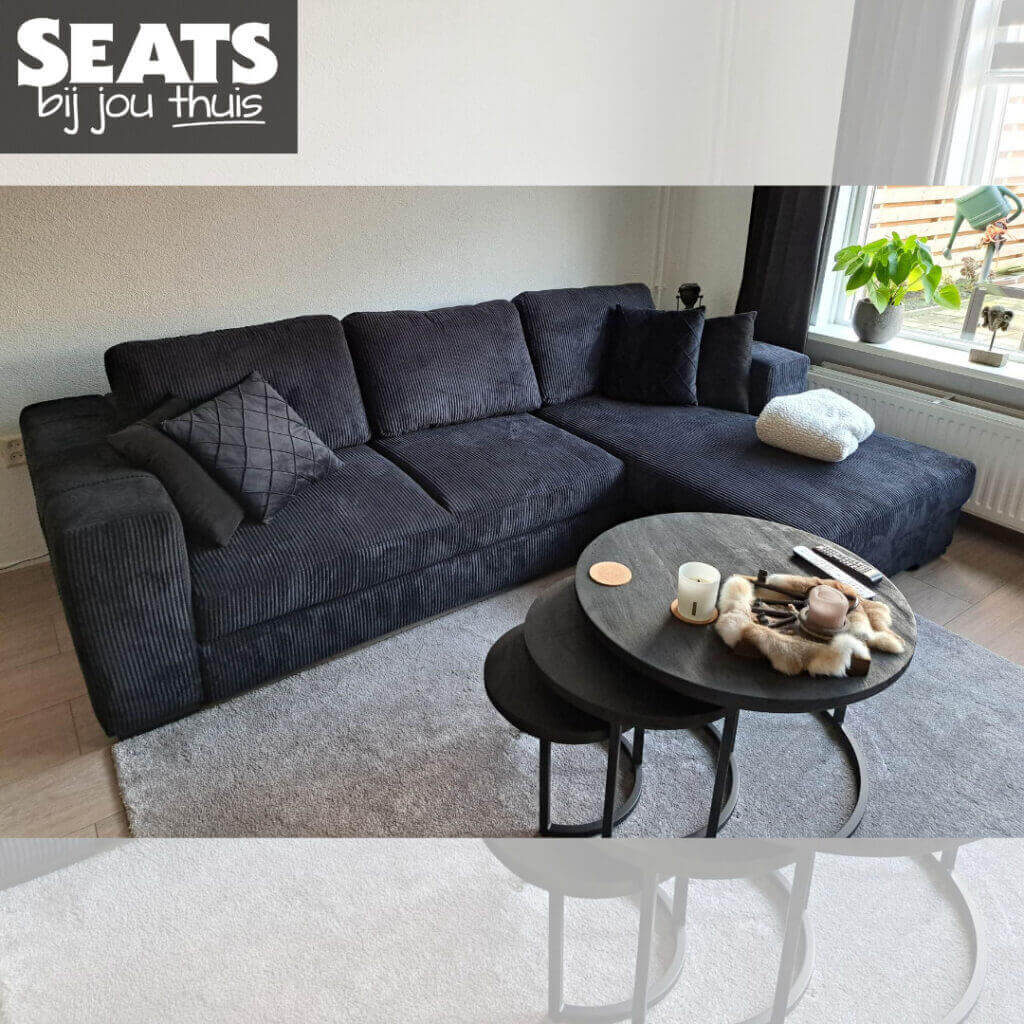 Alicante hoekbank ribstof