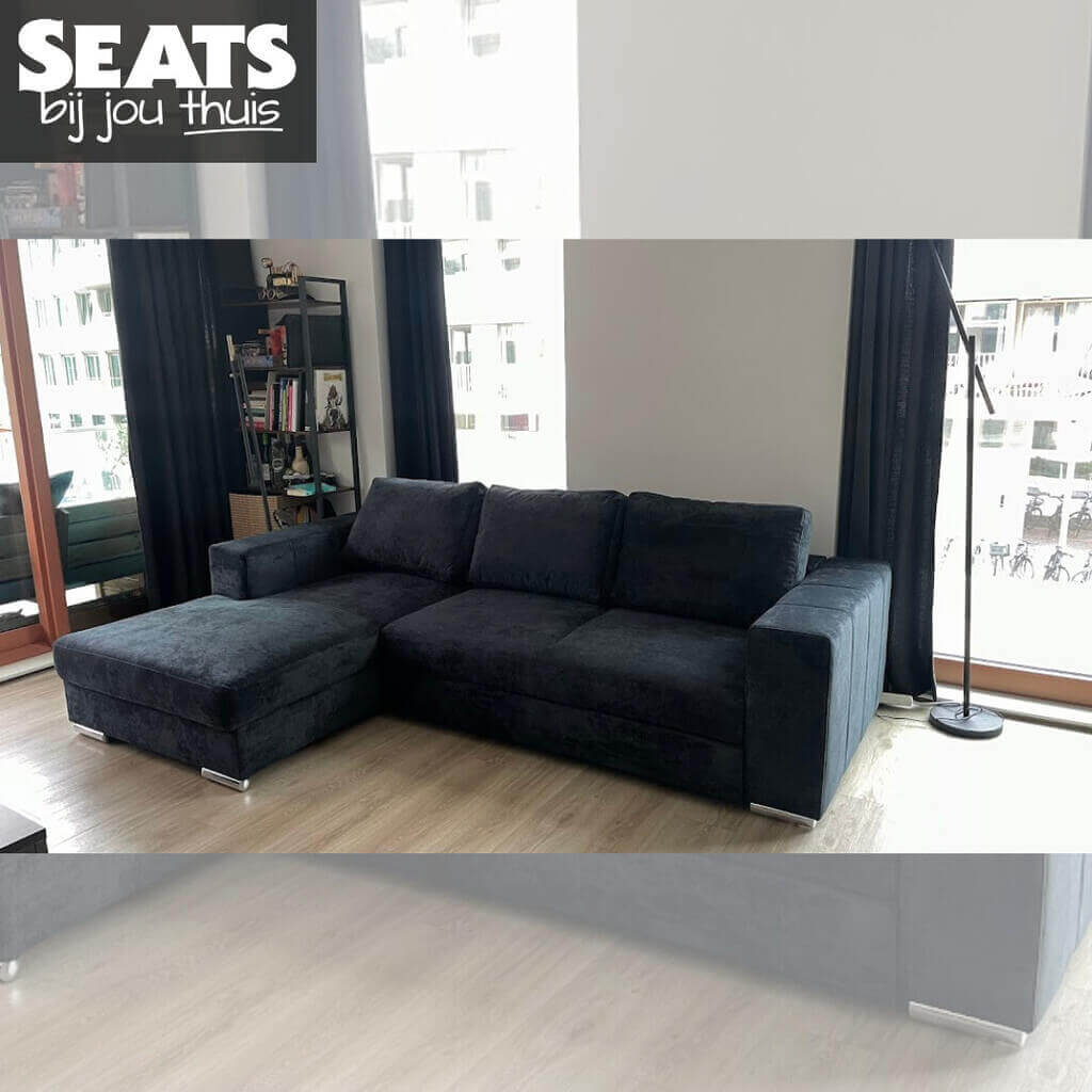 Alicante Hoekbank Blauw #SeatsBijJouThuis Seats and Sofas Leva Up