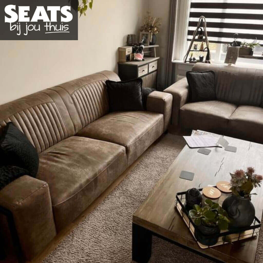 Bellagio 2-zits bank bruin Seats and Sofas