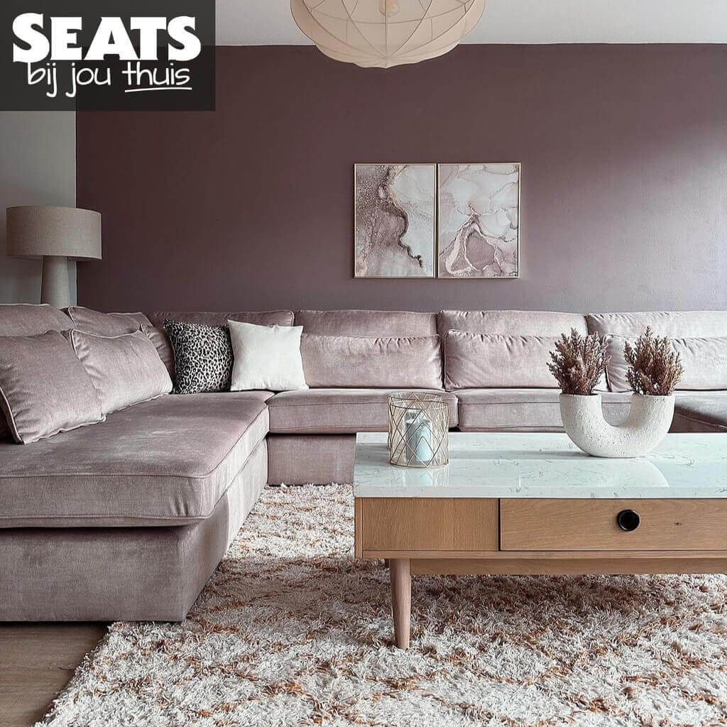California hoekbank velvet beige Seats and Sofas