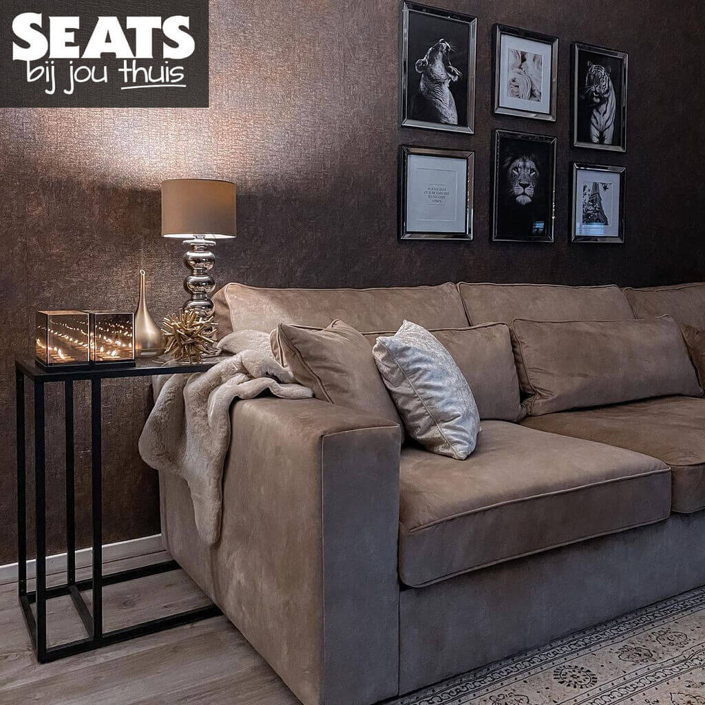 California hoekbank velvet taupe Seats and Sofas