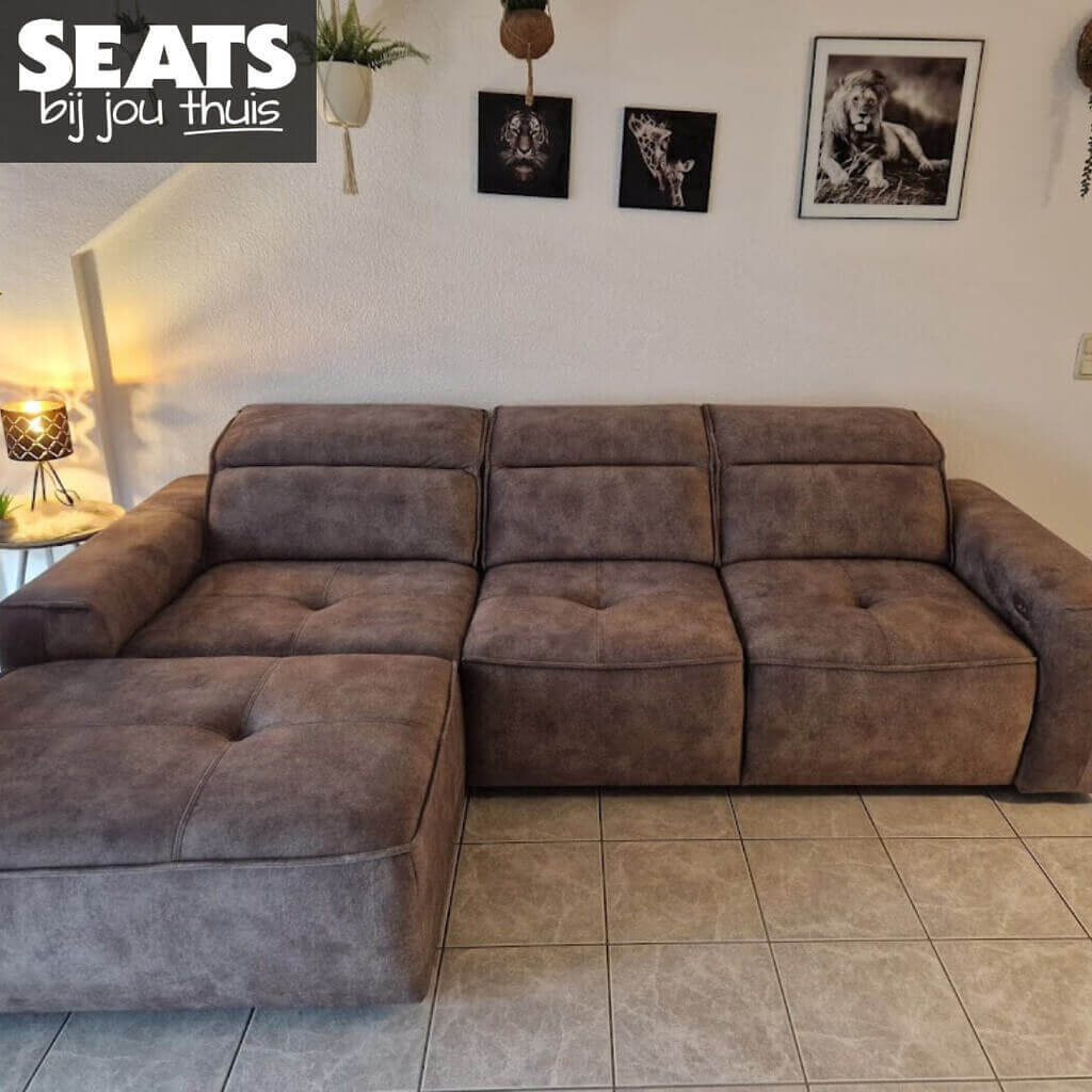 Cosmo Hoekbank Bruin #SeatsBijJouThuis Seats and Sofas Ramona Heinrich