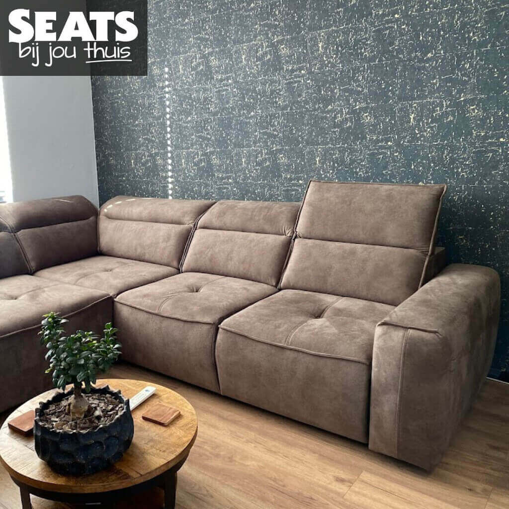 Cosmo Hoekbank Bruin #SeatsBijJouThuis Seats and Sofas Mevrouw de Kinter