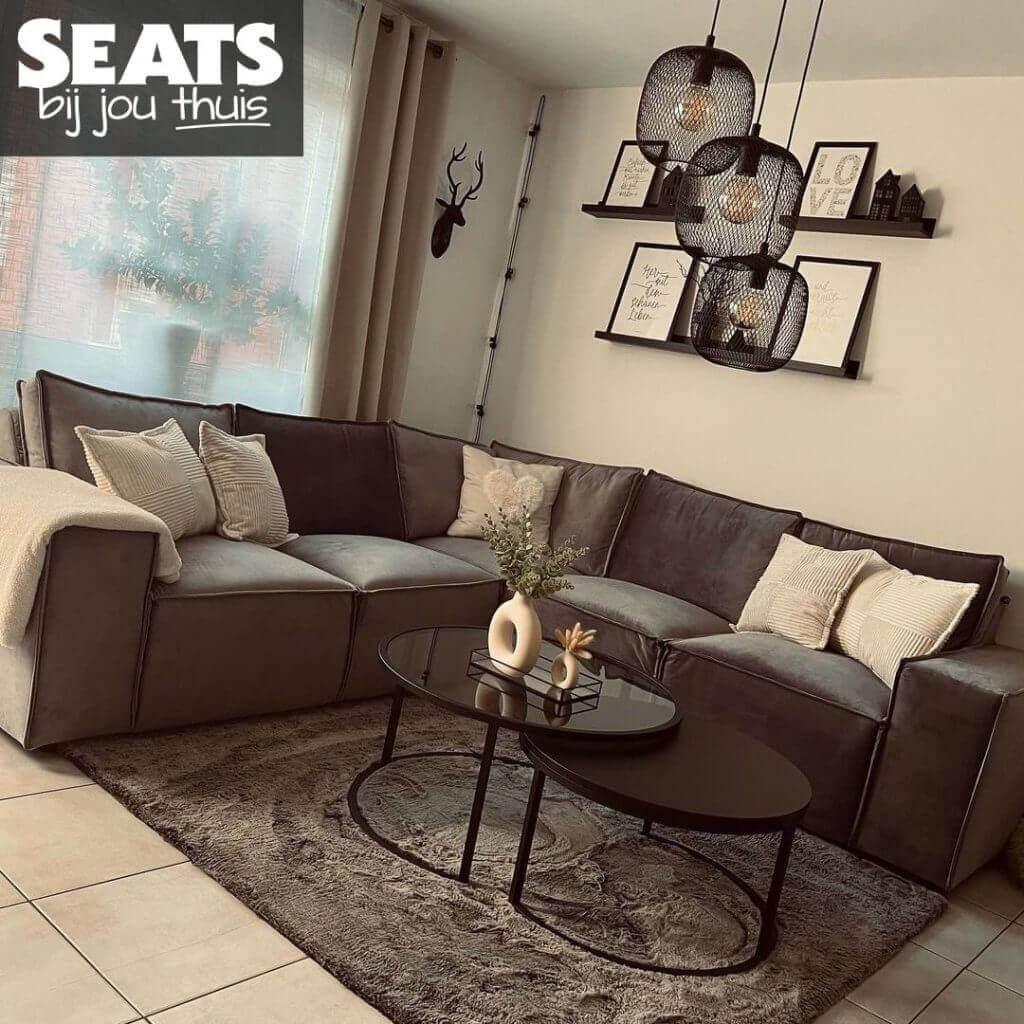 Gio hoekbank taupe Seats and Sofas