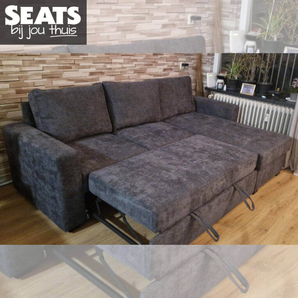 Lily slaapbank grijs