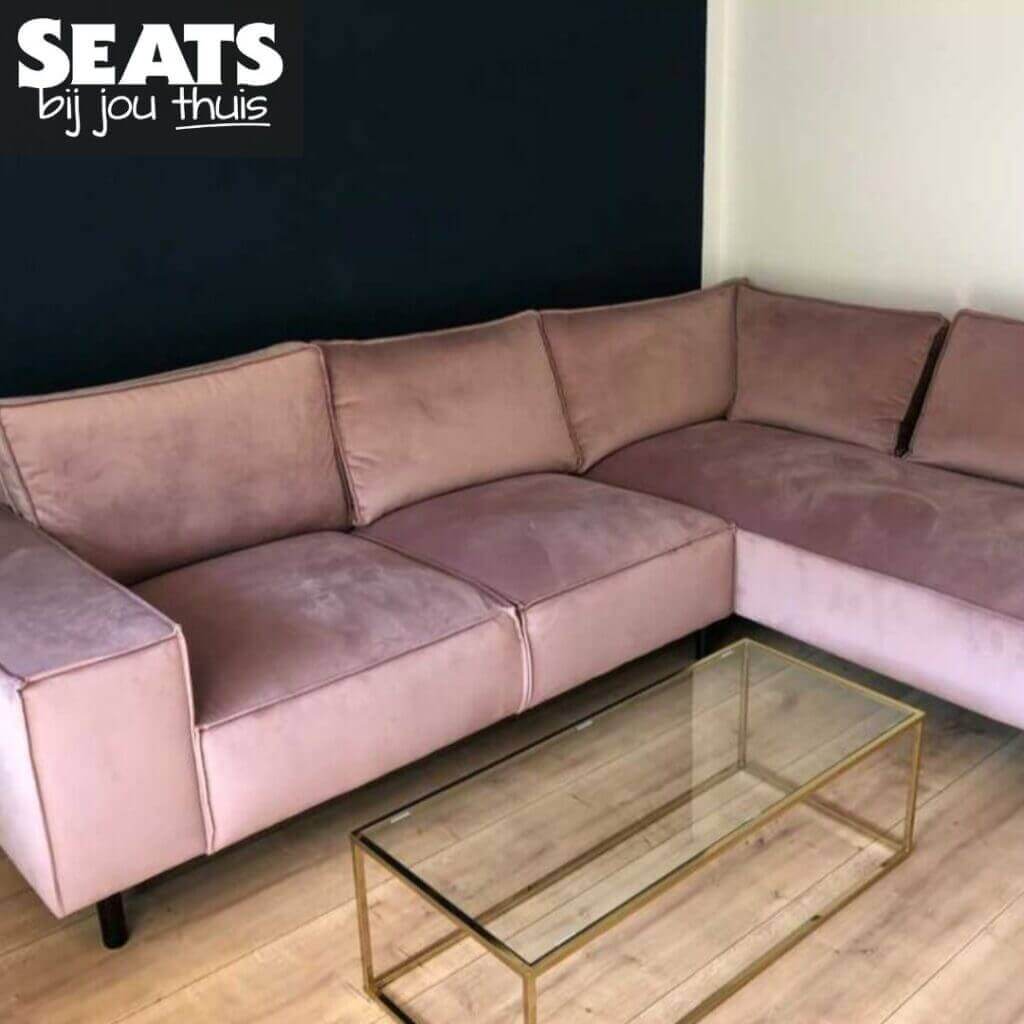 Manilla hoekbank roze