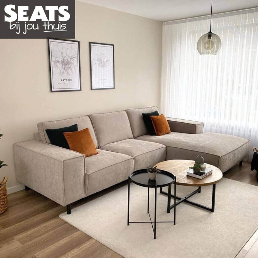 Manilla Hoekbank beige