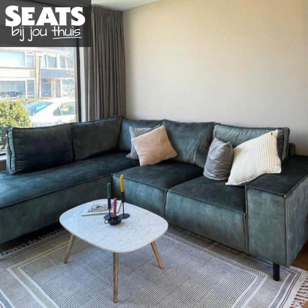 Manilla hoekbank velvet