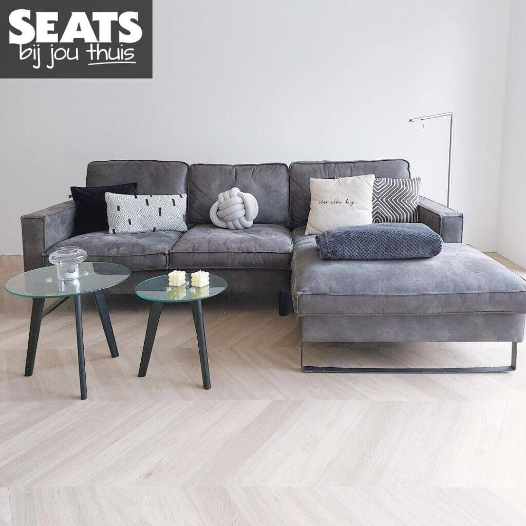 Pancho hoekbank grijs