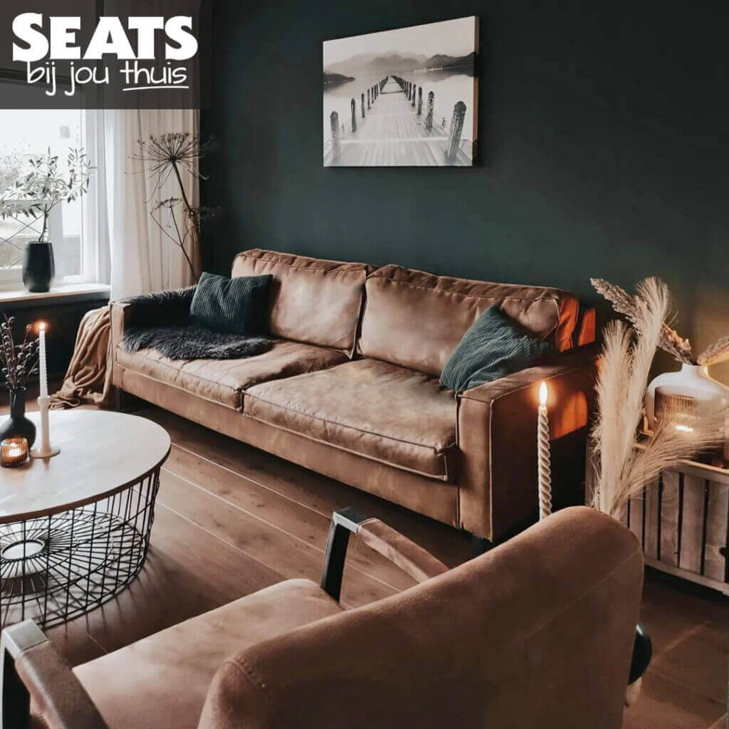 Pancho 2-zits bank bruin