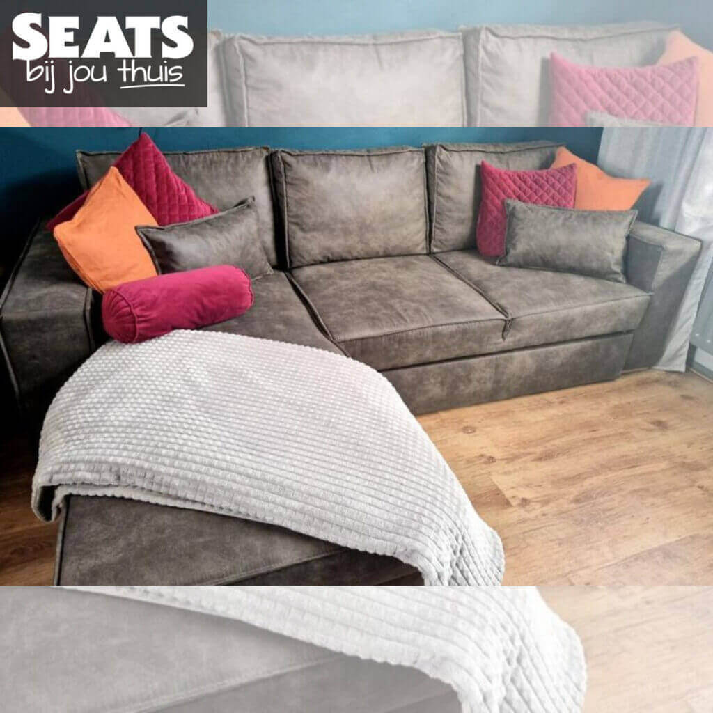 Vince hoekbank bruin