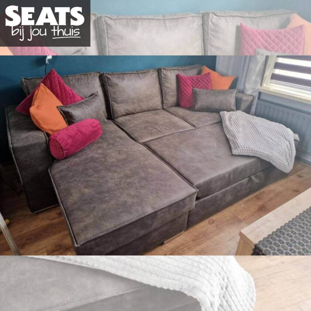 Vince slaapbank bruin