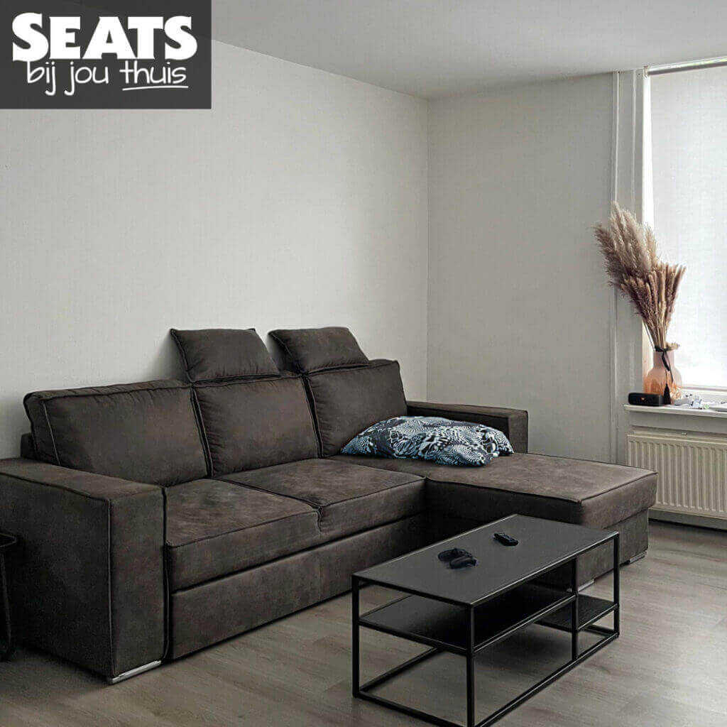 Vince hoekbank bruin