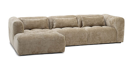 Valentina beige Hoekbank