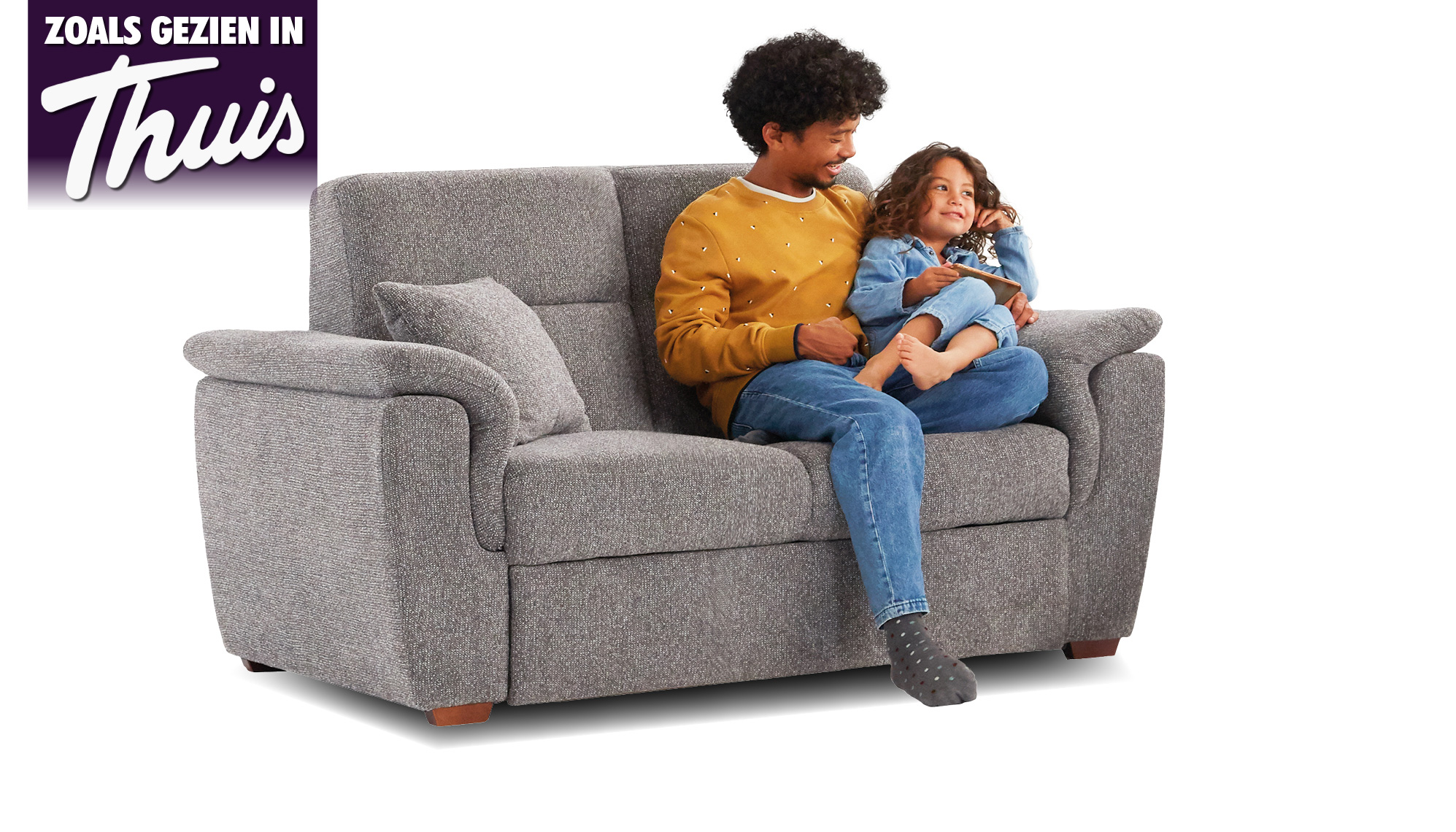 De 2-zits Benito zetel uit Thuis bij Seats and Sofas