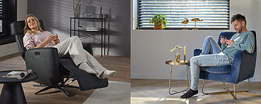 Cognac fauteuils